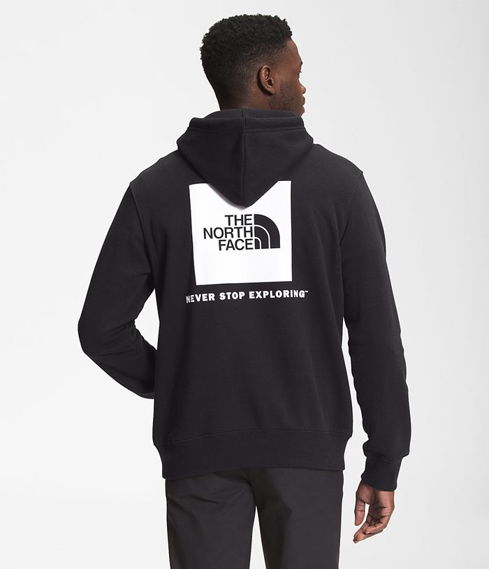 The North Face Hoodie Heren Box Nse Pullover PZJC17045 - Zwart